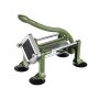 Cortador de papas fritas VEVOR, rebanador de papas con cuchillas de acero inoxidable de 1/2", 3/8" y 1/4", cortador manual de papas con ventosas, ideal para papas, papas fritas, pepinos, verduras y zanahorias.