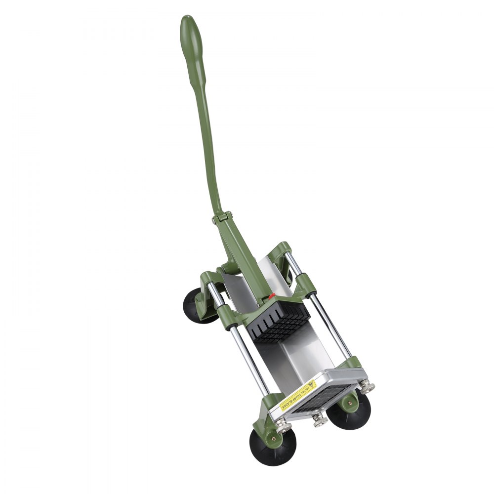 Cortador de papas fritas VEVOR, cortador de papas con cuchilla de acero inoxidable de 1/2 pulgada, cortador manual de papas con ventosas, ideal para papas, papas fritas, pepinos, verduras y zanahorias.