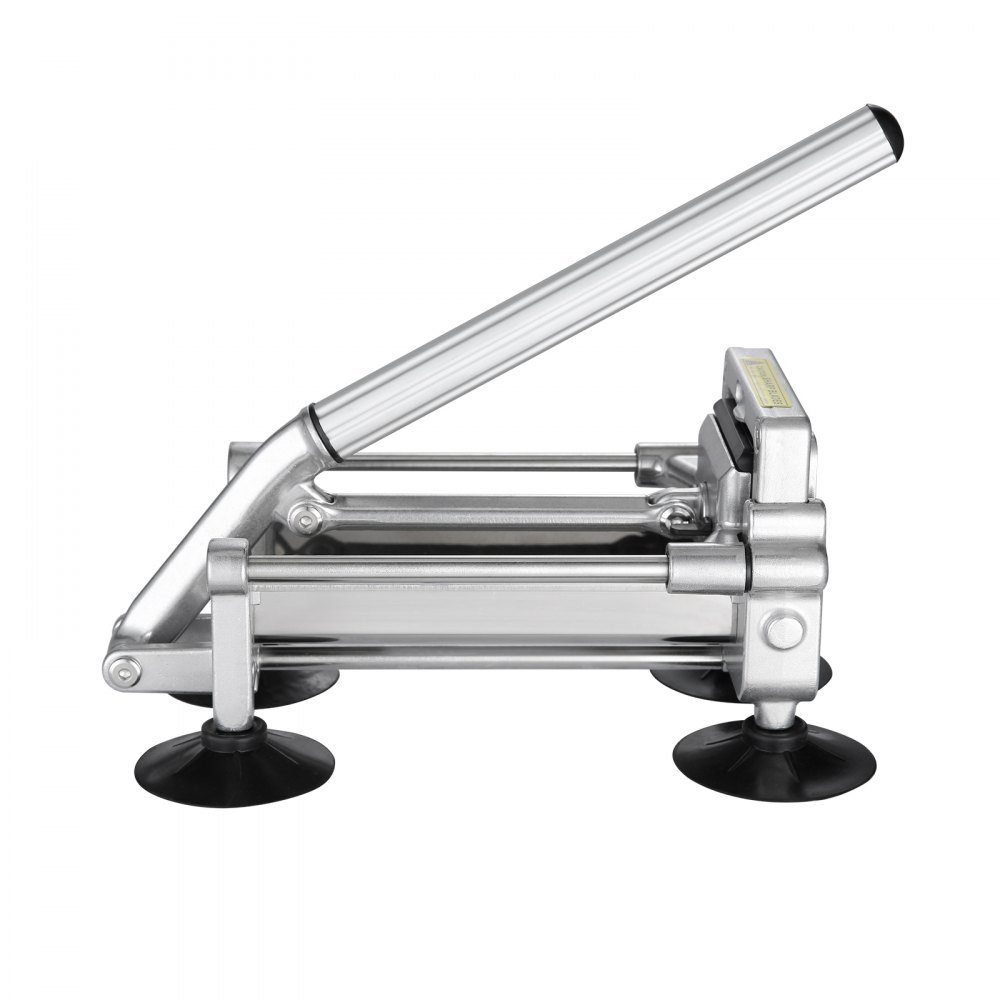 Cortador de papas fritas VEVOR, cortador de papas con cuchillas de acero inoxidable de 1/2 pulgada y 3/8 de pulgada, cortador de papas manual con ventosas, ideal para papas, papas fritas, pepinos, verduras y zanahorias.