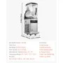 Máquina de granizados comercial VEVOR, máquina de bebidas congeladas con un solo tanque de 12 L, máquina de acero inoxidable para preparar 48 tazas de margaritas, batidos y bebidas congeladas, ideal para fiestas en casa, restaurantes, cafeterías y bares.