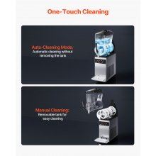 Máquina para hacer granizados comerciales de 12 l, máquina para hacer granizados para batidos de margaritas y bebidas congeladas