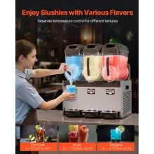 Máquina comercial para hacer granizados, batidos y bebidas congeladas con tanque de 12 L x 3 pulgadas