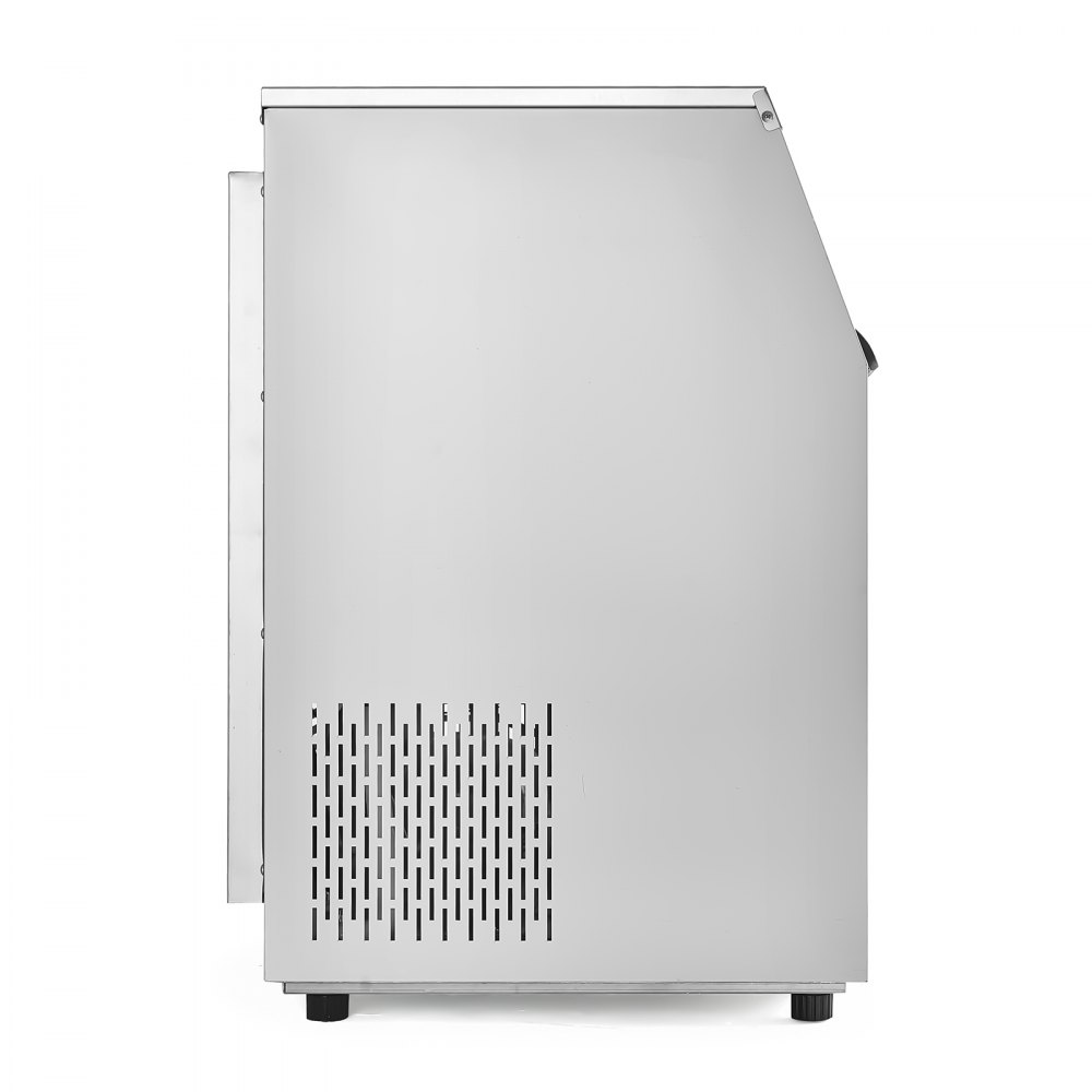 Máquina de hielo comercial de gabinete independiente, 160 lb/24 h, 80 cubos de hielo