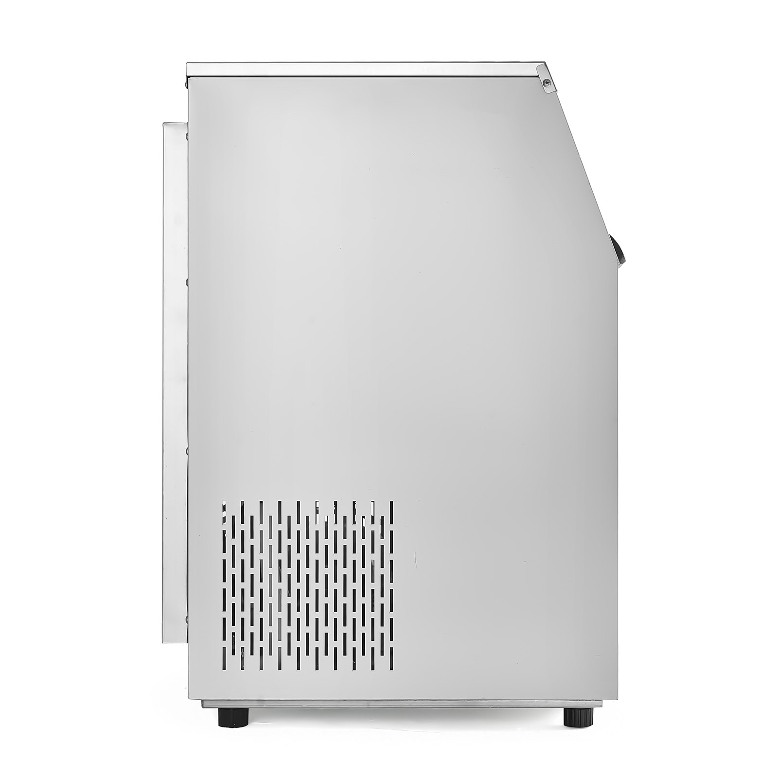 Máquina de hielo comercial de gabinete independiente, 160 lb/24 h, 80 cubos de hielo