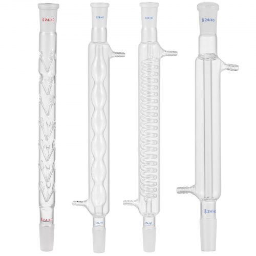 VEVOR New Laboratory Glassware 24/40 Chemistry Glassware 32PCS Chemistry Lab Glassware Kit 250 1000ml para destilaciones Separación Purificación Synthe (24/40, 32PCS)