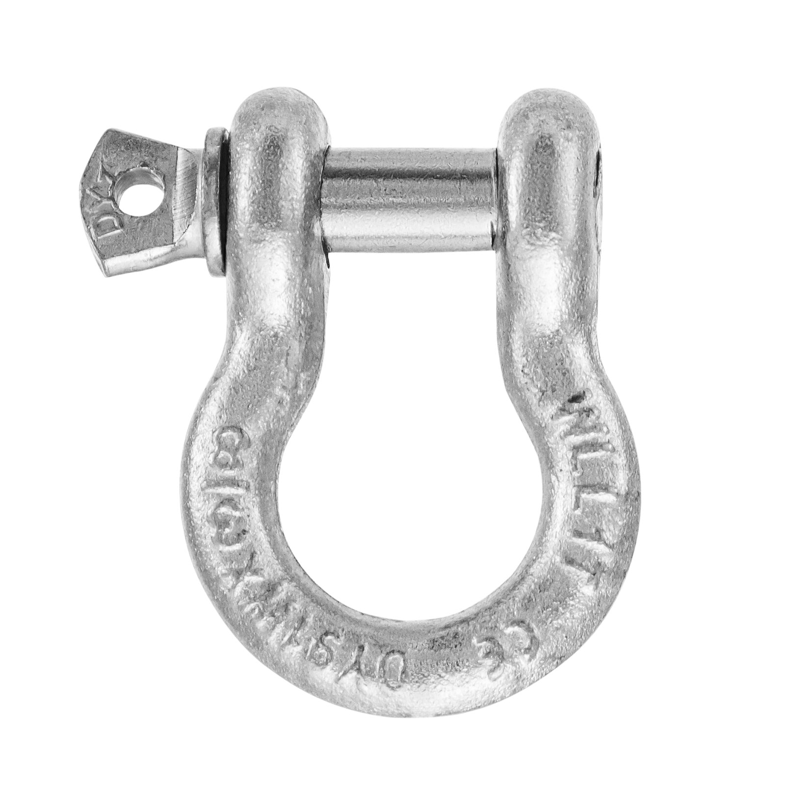 Grillete con anillo en D de acero galvanizado para kit de cadena y tensor VEVOR, con pasador de bloqueo.