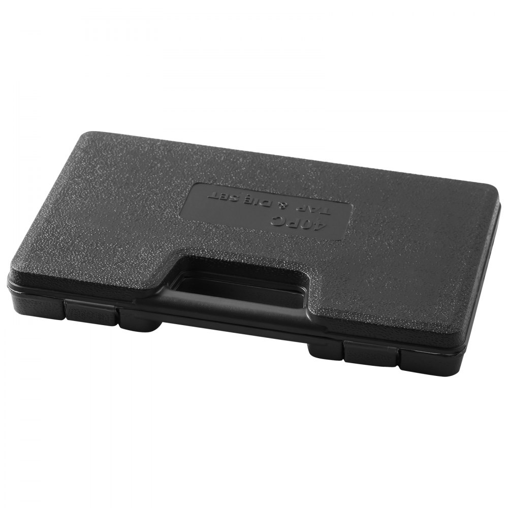 Juego de machos y terrajas VEVOR, 40 piezas, incluye tamaño métrico M3 a M12, machuelos y terrajas de acero para cojinetes, herramienta de roscado esencial para cortar roscas internas externas, con accesorios completos y estuche de almacenamiento