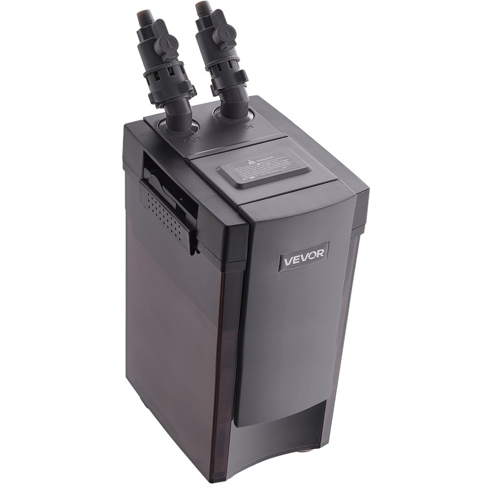 Filtro de cartucho VEVOR 396GPH, filtro externo para acuario de 4 etapas con bomba potente, máquina de limpieza con circulación de agua y medios filtrantes para peceras y acuarios grandes de hasta 125 galones, para agua dulce.