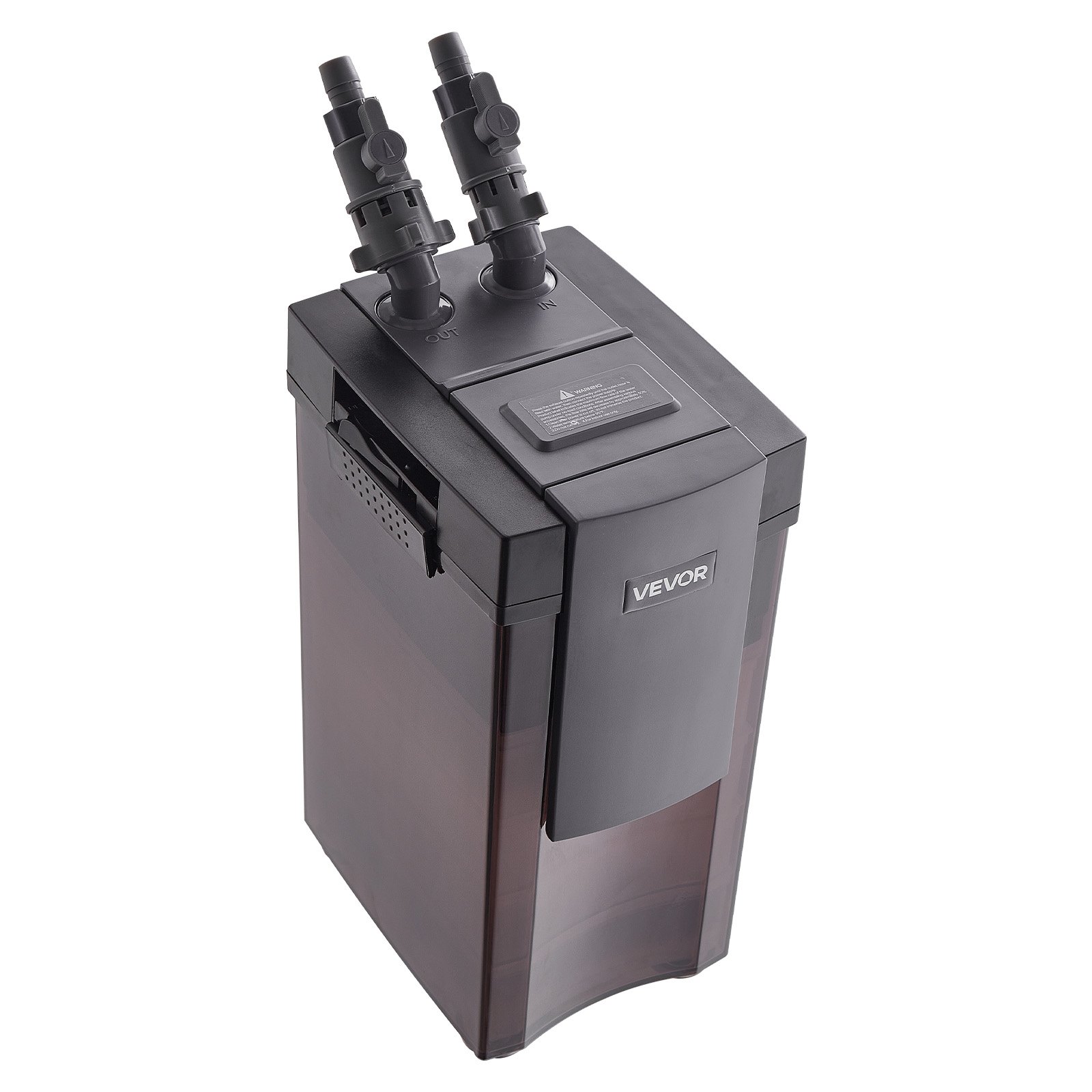 Filtro externo VEVOR de 528 GPH, de 5 etapas, con potente bomba, sistema de limpieza y circulación de agua con material filtrante para acuarios y peceras grandes de hasta 150 galones, para agua dulce.