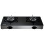 VEVOR - Estufa de gas de 28 pulgadas con 2 quemadores, máx. 10100 BTU, encimera de vidrio templado, con encendido electrónico por pulsos, ideal para camping, autocaravanas, cocinas al aire libre y apartamentos pequeños.
