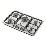 Estufa de gas VEVOR de 30 pulgadas, estufa de gas integrada de 5 quemadores, máx. 12250 BTU NG/LPG, cocina de gas natural de acero inoxidable convertible, con protección de termopar para camping, RV, apartamento