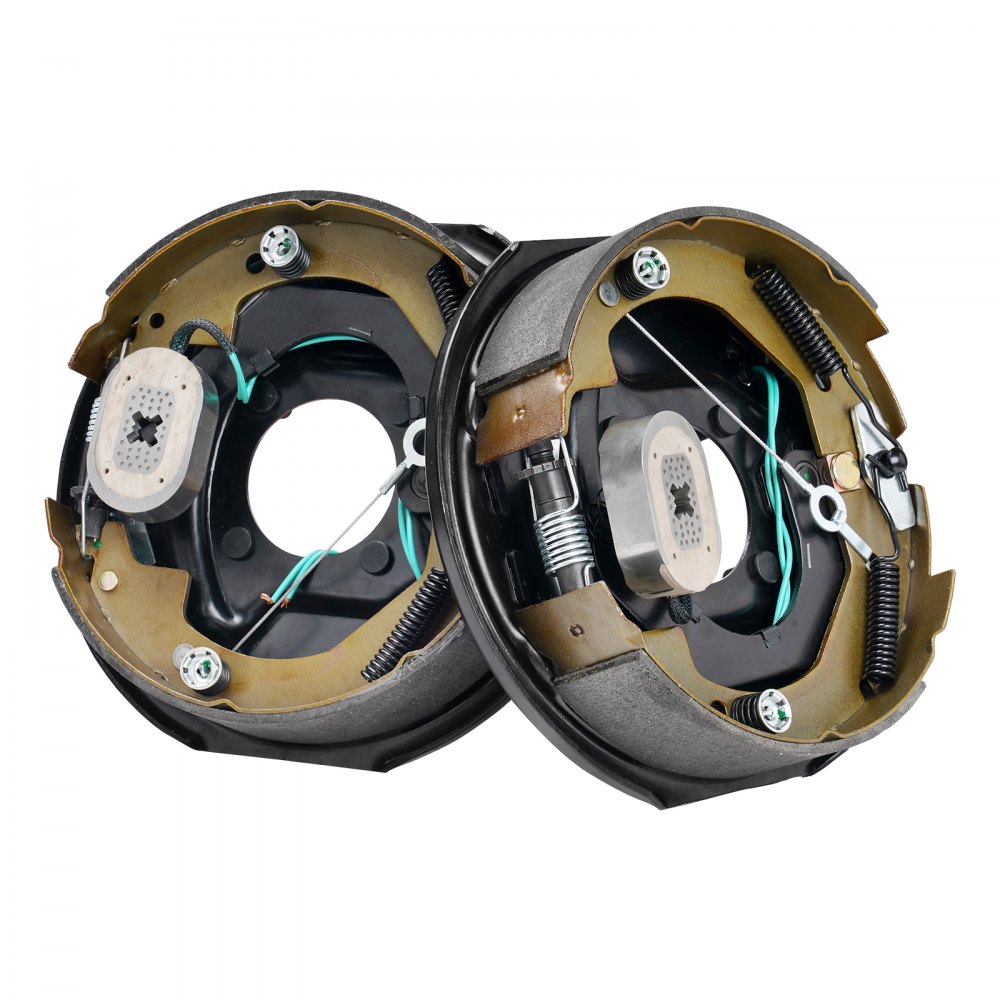 Conjunto de freno de remolque eléctrico VEVOR con resortes y cables para el sistema de frenado del remolque.