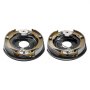 VEVOR Electric Trailer Brake Assembly, 12" x 2", 1 Pair Self-Adjusting Electric Brakes Kit for 7000 lbs Axle, 5-Hole Mounting, Backing Plates for Braking System Part Replacement (1 Right + 1 Left)
