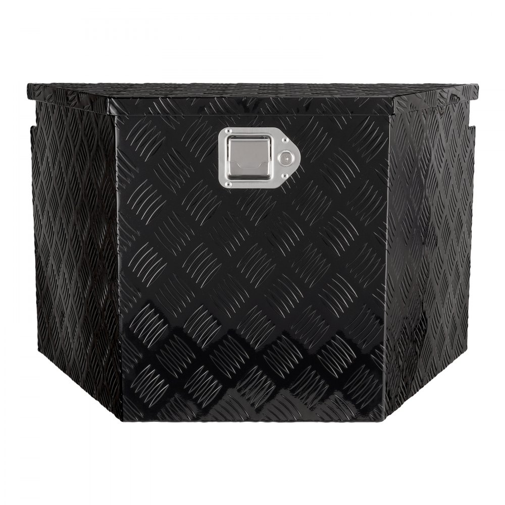 Caja de herramientas VEVOR para remolque, de aleación de aluminio con placa de diamante, resistente, con cerradura y llaves, para camioneta, autocaravana y remolque, 73,6 x 41,7 x 46,5 cm