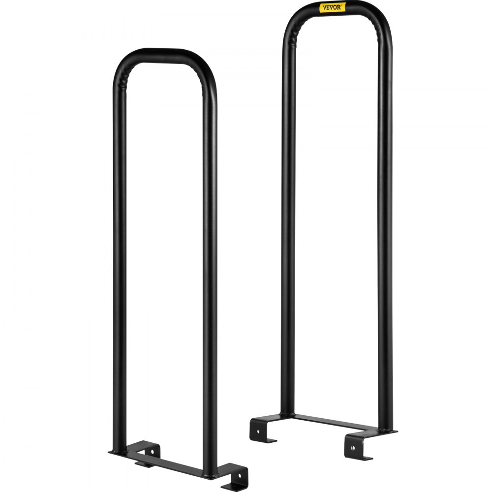 Convertidor de plataforma VEVOR negro con asas verticales y base de montaje resistente.