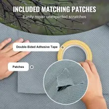 VEVOR Funda para remolque de viaje, cubierta para RV de 20 a 22 pies, cubierta para caravana de tela no tejida de 4 capas, cubierta para caravana Clase A impermeable, resistente al viento y al desgast