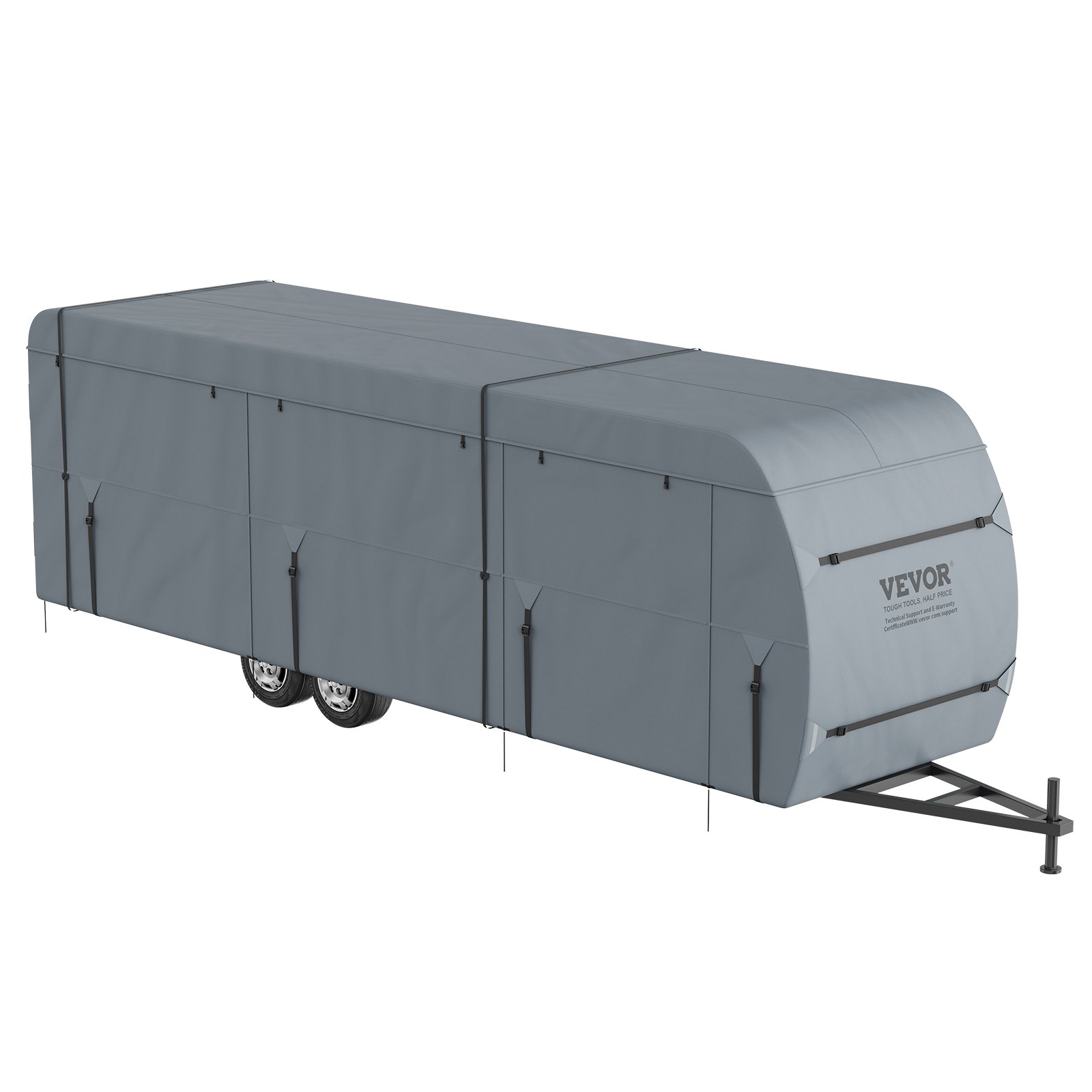 VEVOR Funda para remolque de viaje, cubierta para RV de 20 a 22 pies, cubierta para caravana de tela no tejida de 4 capas, cubierta para caravana Clase A impermeable, resistente al viento y al desgast