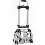 Carro sube escaleras VEVOR con seis ruedas y asa plegable diseñado para facilitar el transporte de cargas pesadas.
