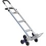 Carro sube escaleras VEVOR con diseño de tres ruedas, mango ergonómico, marco resistente y placa base de metal.