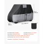 VEVOR Funda para Carrito de Golf de Tela Oxford 420D, Cubierta Impermeable para 2+2/4 Pasajeros con 3 Puertas Laterales con Bandas Reflectantes, Cremallera, Compatible con Honda Yamaha Club Car EZGO