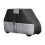 VEVOR Golf Cart Cover, Full Coverage 2+2/4 Passenger Golf Cart, 420D Waterproof Oxford Fabric Club Car Cover Fits Most Carts Club Car, Yamaha, EZGO, Honda, Silver-Coated Layer & Three Zipper Doors