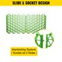 Adoquines permeables VEVOR de 1.9 in de profundidad, rejilla de entrada de grava, adoquines de césped entrelazados planos, base de cobertizo de plástico verde HDPE para paisajismo y refuerzo de suelo en estacionamientos/carriles de incendios (paquete de 4-11 pies cuadrados)