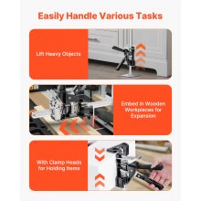 VEVOR Brazo Ahorrador de Trabajo 2 Piezas Carga 150 kg Elevación 250 mm, Negro