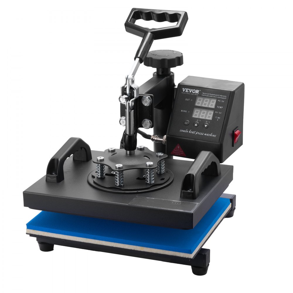 VEVOR Máquina de Prensa de Calor Prensa Térmica Máquina de Sublimación Digital Camiseta de Sublimación Transferencia de Impresora Prensado 30 X 23 cm