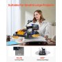 VEVOR Prensa de Calor 8 en 1 Placa 38 x 38 cm Máquina de Prensa de Calor Azul 1000 W Giratoria de 360 Grados Pantalla Digital Anti-quemaduras Prensa de Transferencia para Camiseta Taza Sombrero Tapa