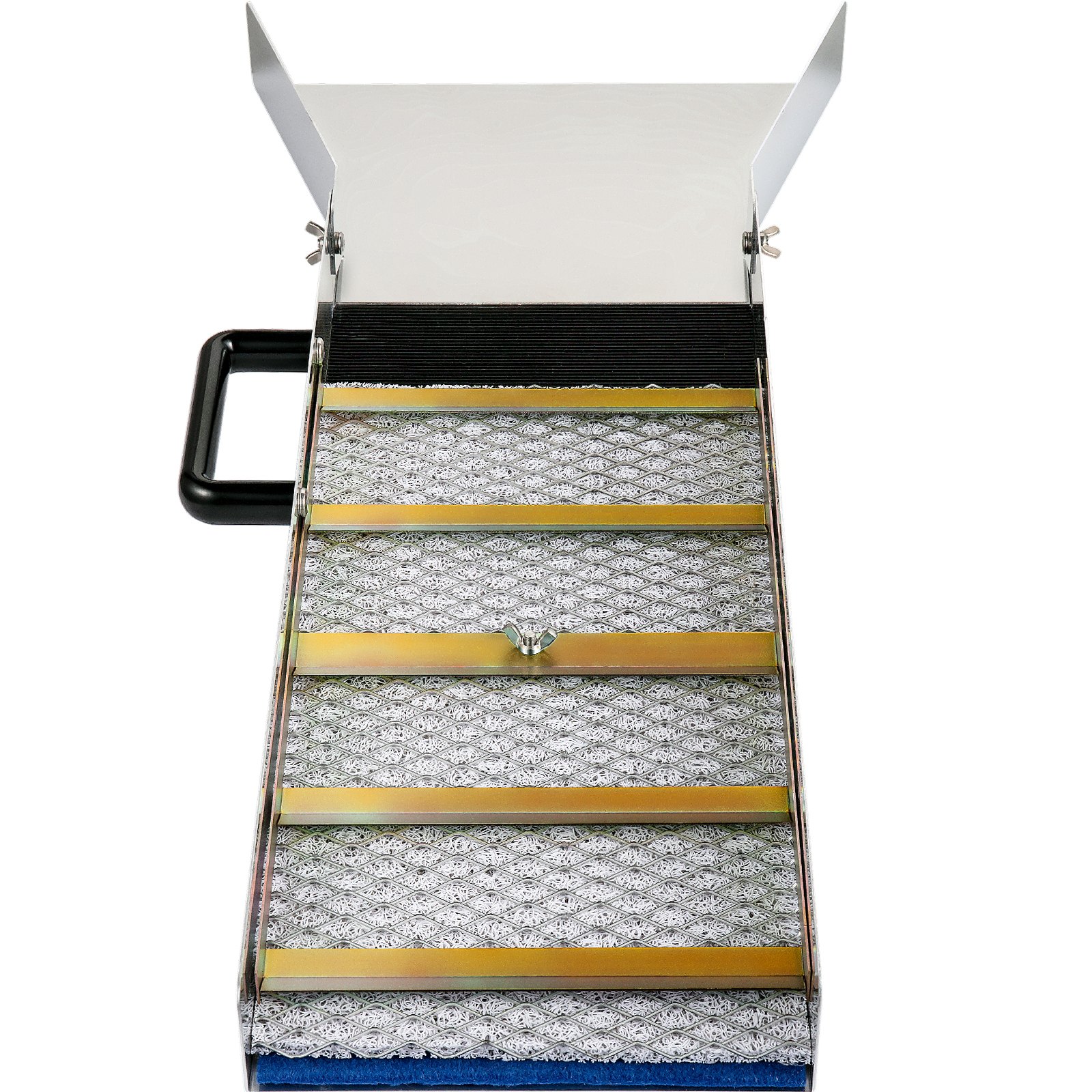 Caja de compuerta de aleación de aluminio VEVOR, cajas de compuerta compactas de 30" de largo para oro, equipo de compuerta de oro liviano, cajas de compuerta portátiles con musgo de minero, río, arroyo, lavado de oro, prospección, dragado