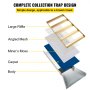Caja de esclusa de aleación de aluminio plegable VEVOR, cajas de esclusa compactas de 50 "para oro, equipo de esclusa de oro liviano, cajas de esclusa portátiles con musgo de minero, río, arroyo, lavado de oro, prospección, dragado