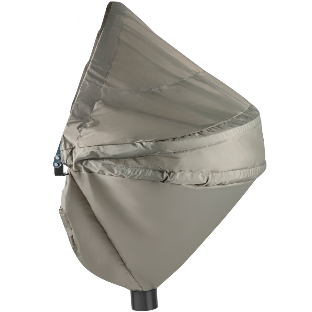 Cubierta para sierra ingletadora VEVOR, 50 x 30 x 40 pulgadas, cubierta de tela Oxford impermeable y plegable, colector de polvo, herrajes de aluminio fresado, compatible con todas las sierras ingletadoras, orificios para accesorios, bolsa de transporte.