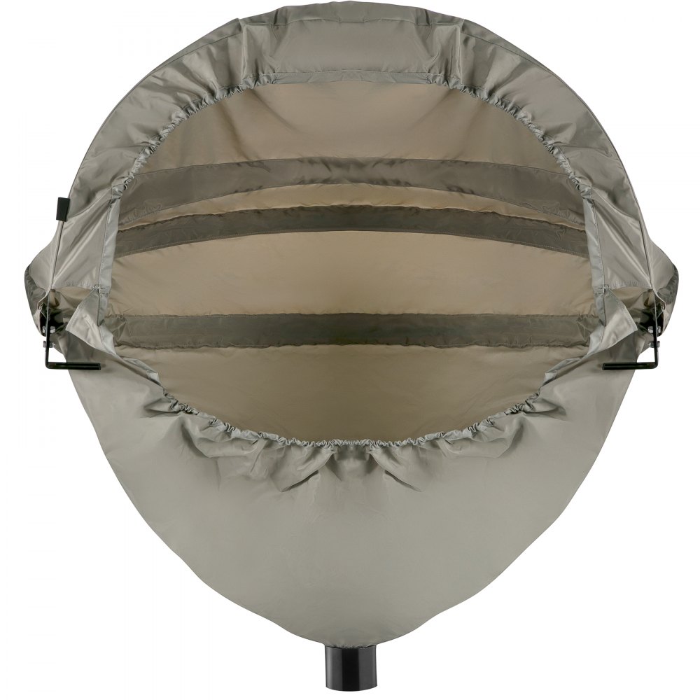 Cubierta para sierra ingletadora VEVOR, 50 x 30 x 40 pulgadas, cubierta de tela Oxford impermeable y plegable, colector de polvo, herrajes de aluminio fresado, compatible con todas las sierras ingletadoras, orificios para accesorios, bolsa de transporte.