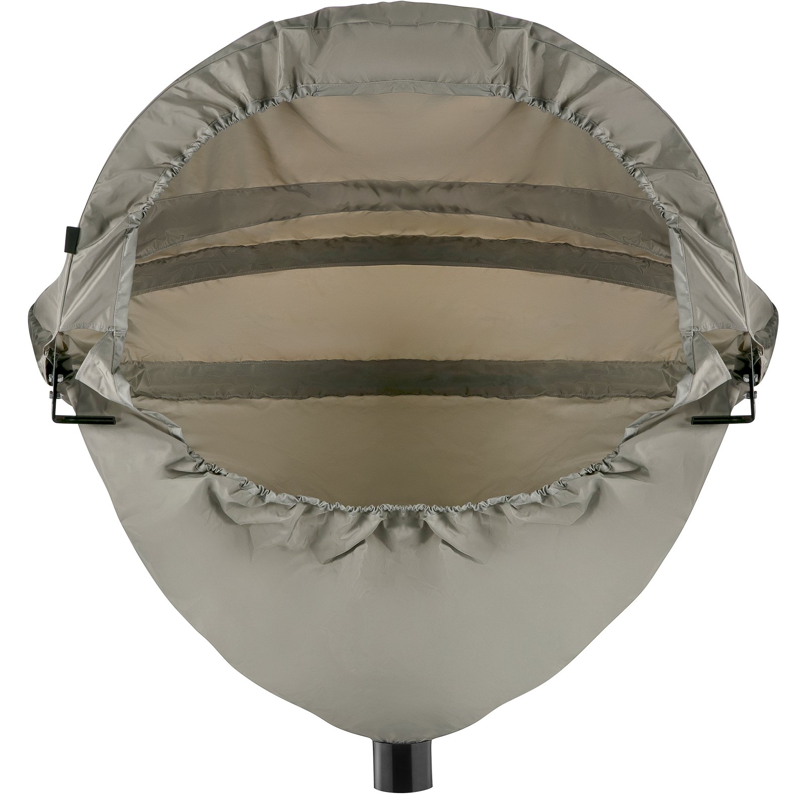 Cubierta para sierra ingletadora VEVOR, 50 x 30 x 40 pulgadas, cubierta de tela Oxford impermeable y plegable, colector de polvo, herrajes de aluminio fresado, compatible con todas las sierras ingletadoras, orificios para accesorios, bolsa de transporte.