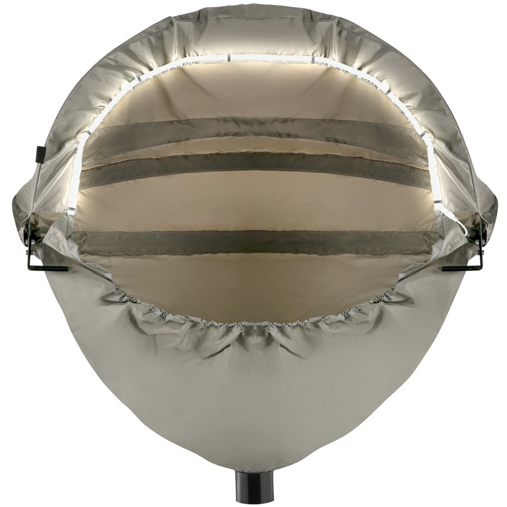 VEVOR Cubierta para Sierra Ingletadora 127x81,3x63,5cm, Recolección de Polvo con Luz, Cubierta de Tela Oxford Impermeable Plegable, Colector de Polvo Compatible con Todas las Sierras Ingletadoras