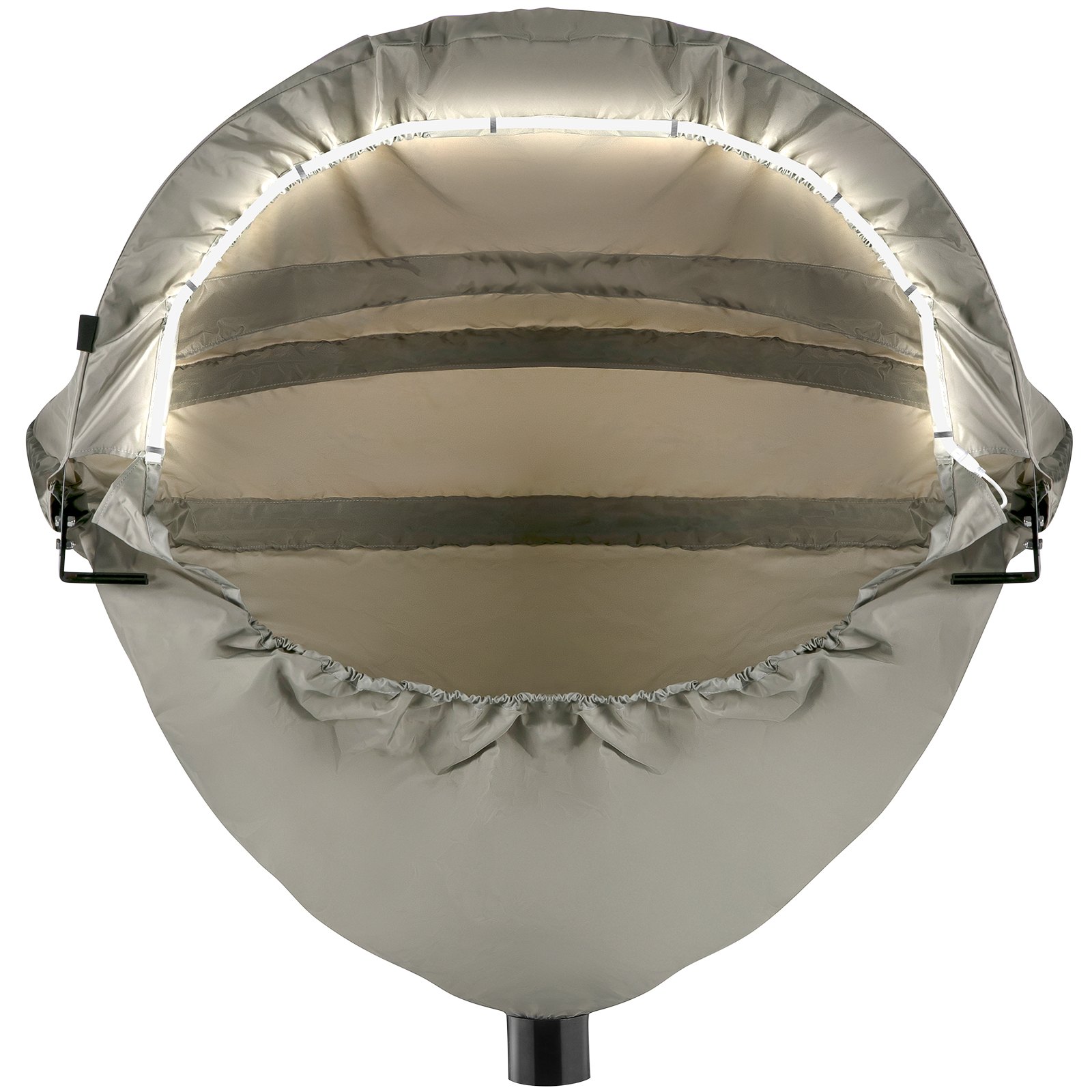 VEVOR Cubierta para Sierra Ingletadora 127x81,3x63,5cm, Recolección de Polvo con Luz, Cubierta de Tela Oxford Impermeable Plegable, Colector de Polvo Compatible con Todas las Sierras Ingletadoras