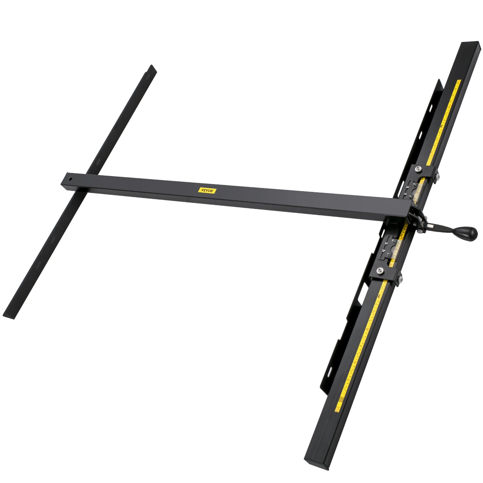 Sistema de valla de sierra de mesa VEVOR, riel de valla de sierra de mesa clásico de 37 x 57 pulgadas, escala métrica/imperial, sistema de valla de sierra de agujero ajustable, con barra de guía frontal, valla de sierra de mesa, valla de sierra de mesa deslizable para fácil deslizamiento