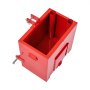Caja de lastre VEVOR roja con asas y pasadores de enganche.