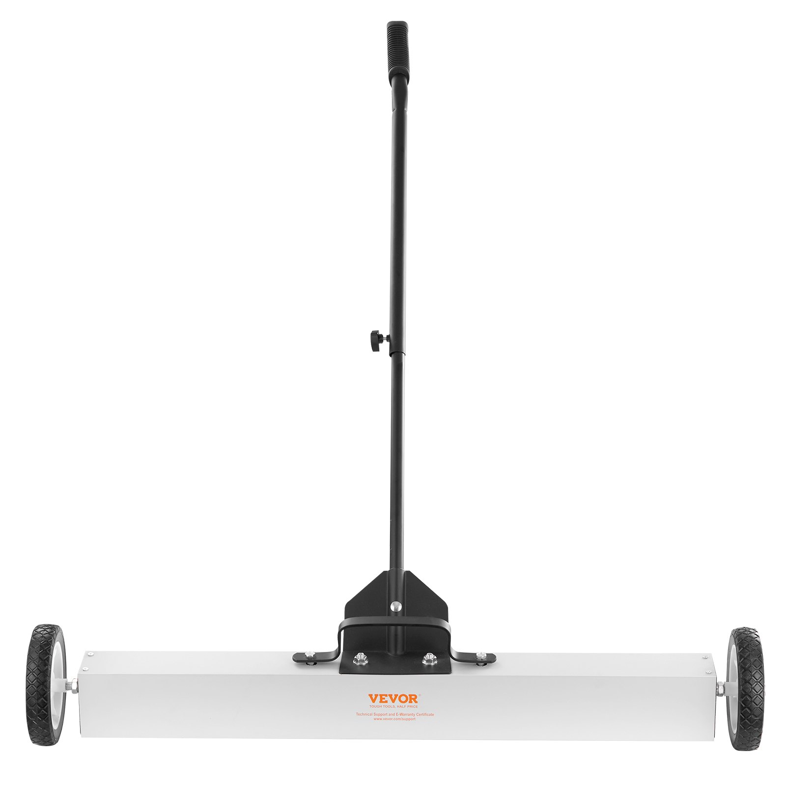 Barredora magnética rodante VEVOR de 25 kg con ruedas, barredora magnética de empuje, barredora de césped magnética grande de 91 cm con mango telescópico, fácil limpieza de taller, garaje y patio.