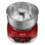 VEVOR 5.3 Qt Electric Dough Maker 500W Stand Mixer Removable Lid, Stepless Speed Adjustment Food Kitchen Mixer with Stainless Steel Bowl, Dough Hook, Whisk, Beater, for Pizza Bread Pasta Mochi
