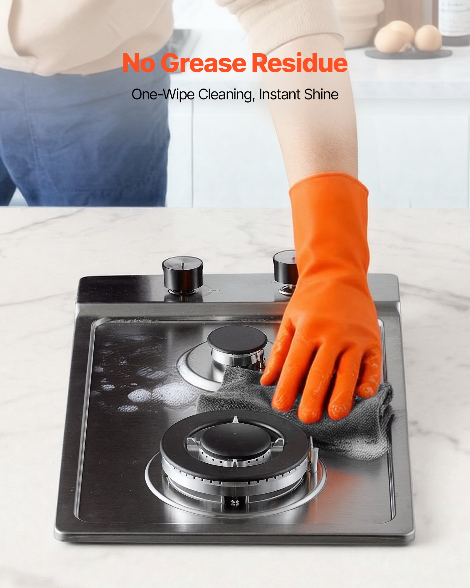 Cocina a gas VEVOR de 12 pulgadas, máx. 12250 BTU, 2 quemadores integrados de acero inoxidable, placa de gas natural convertible a GLP/GN con protección de termopar para exteriores, cocina, camping y autocaravanas.