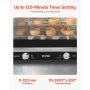 Horno comercial de encimera VEVOR, horno tostador de 4 niveles de 66 L, horno eléctrico de 2800 W con puerta de vidrio templado, rejillas de alambre, bandeja con clip y guantes, horno comercial de acero inoxidable para restaurantes y panaderías.