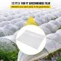 Película para invernadero VEVOR, 3,6 x 30,5 m, lámina de plástico para invernadero, 152 g de grosor, cubierta de polietileno transparente, resistente a los rayos UV, ideal para jardinería, agricultura y ganadería.