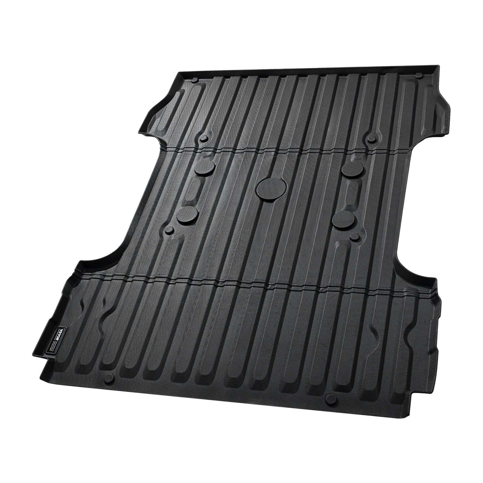VEVOR - Alfombrilla para caja de camioneta, compatible con Ford F250/F350 2017-2024, de TPE, apta para cajas de 2 m, gruesa y resistente, ideal para proteger contra todo tipo de clima y evitar resbalones.