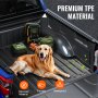Alfombrilla para caja de camioneta VEVOR compatible con Ford F-150 2015-2024, revestimiento de TPE para caja de camioneta, accesorios