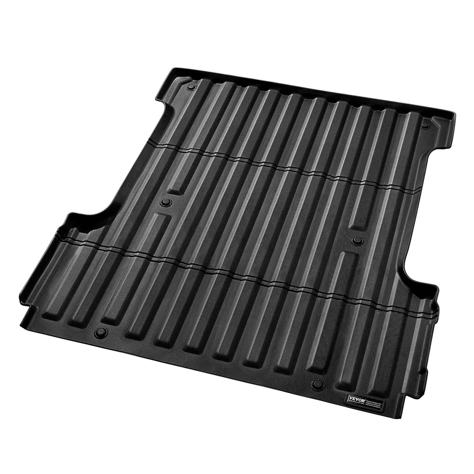 Alfombrilla VEVOR para caja de camioneta, compatible con Ford F-150 2015-2024, de TPE, apta para cajas de 1,6 m, gruesa y resistente, ideal para proteger contra todo tipo de clima y evitar resbalones.