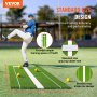 VEVOR Tapete de lanzamiento de softbol, ​​montículo de lanzamiento de softbol de 10' x 3', antideslizante, ayuda para entrenamiento de lanzamiento de softbol, ​​tapete de práctica de lanzamiento para lanzadores, práctica de lanzamiento en interiores y exteriores, verde