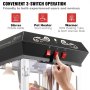 Máquina para hacer palomitas de maíz de encimera, 850 W, 8 oz, 48 tazas, color negro