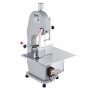 VEVOR Commercial Electric Meat Bandsaw, 1500W Stainless Steel Countertop Bone Sawing Machine, Workbeach 19.3" x 15", 0.16-7.9 Inch Cutting Thickness, Frozen Meat Cutter with 6 Blades for Rib Pork Beef