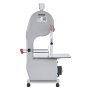 VEVOR Commercial Electric Meat Bandsaw, 1500W Stainless Steel Countertop Bone Sawing Machine, Workbeach 19.3" x 15", 0.16-7.9 Inch Cutting Thickness, Frozen Meat Cutter with 6 Blades for Rib Pork Beef